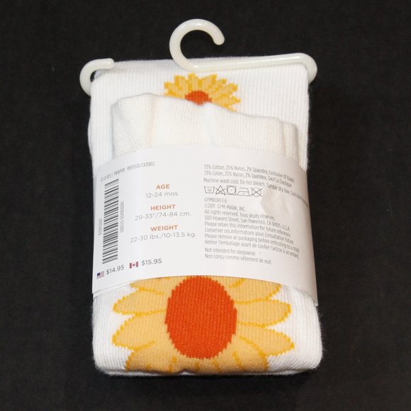 NWT Gymboree 12-18M sweater dress tights set Sunflower Smiles - Picture 8 of 8